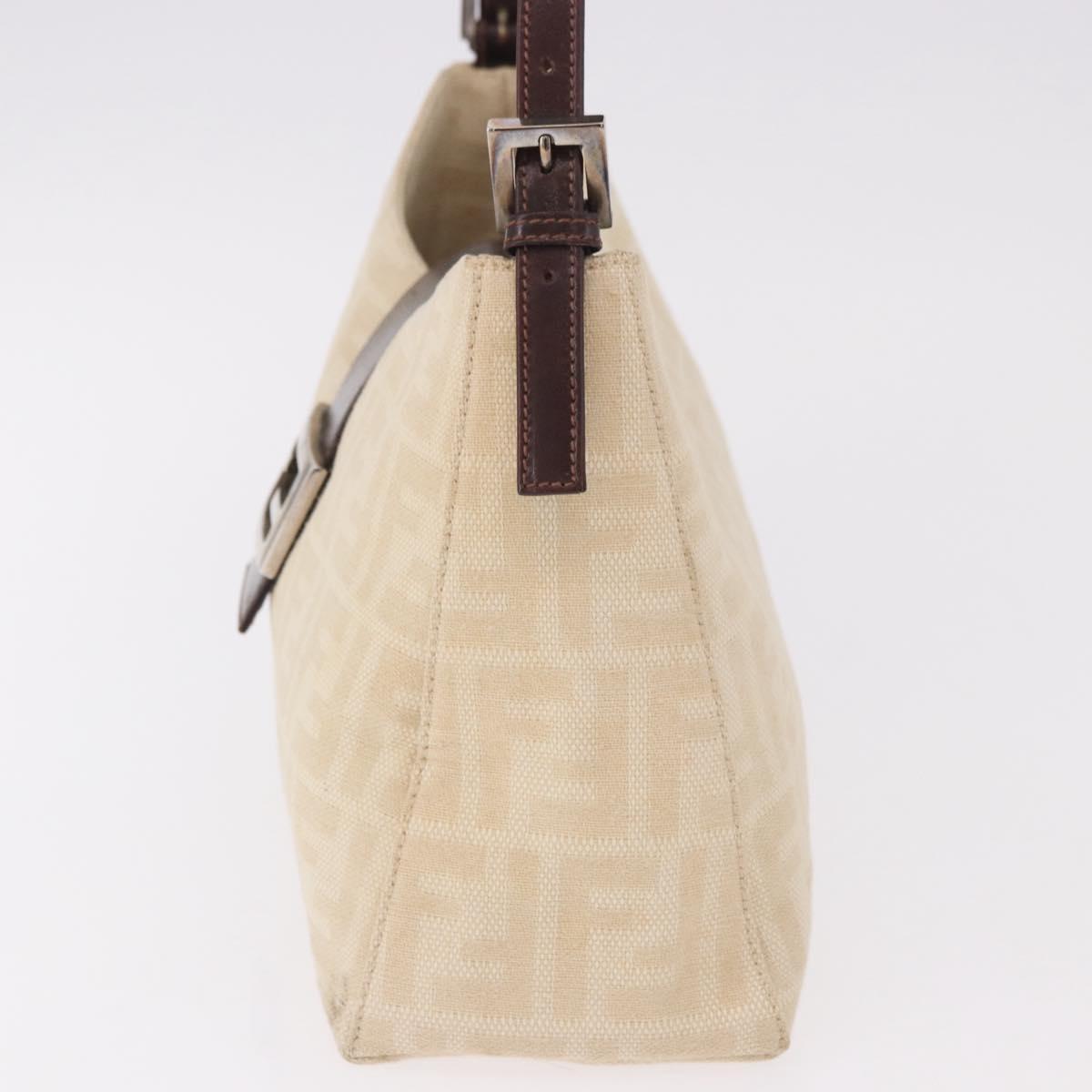 Fendi Beige Zucca Canvas Mamma Baguette
