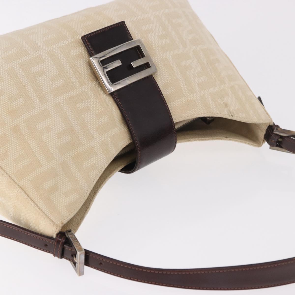 Fendi Beige Zucca Canvas Mamma Baguette