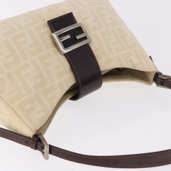 Fendi Beige Zucca Canvas Mamma Baguette