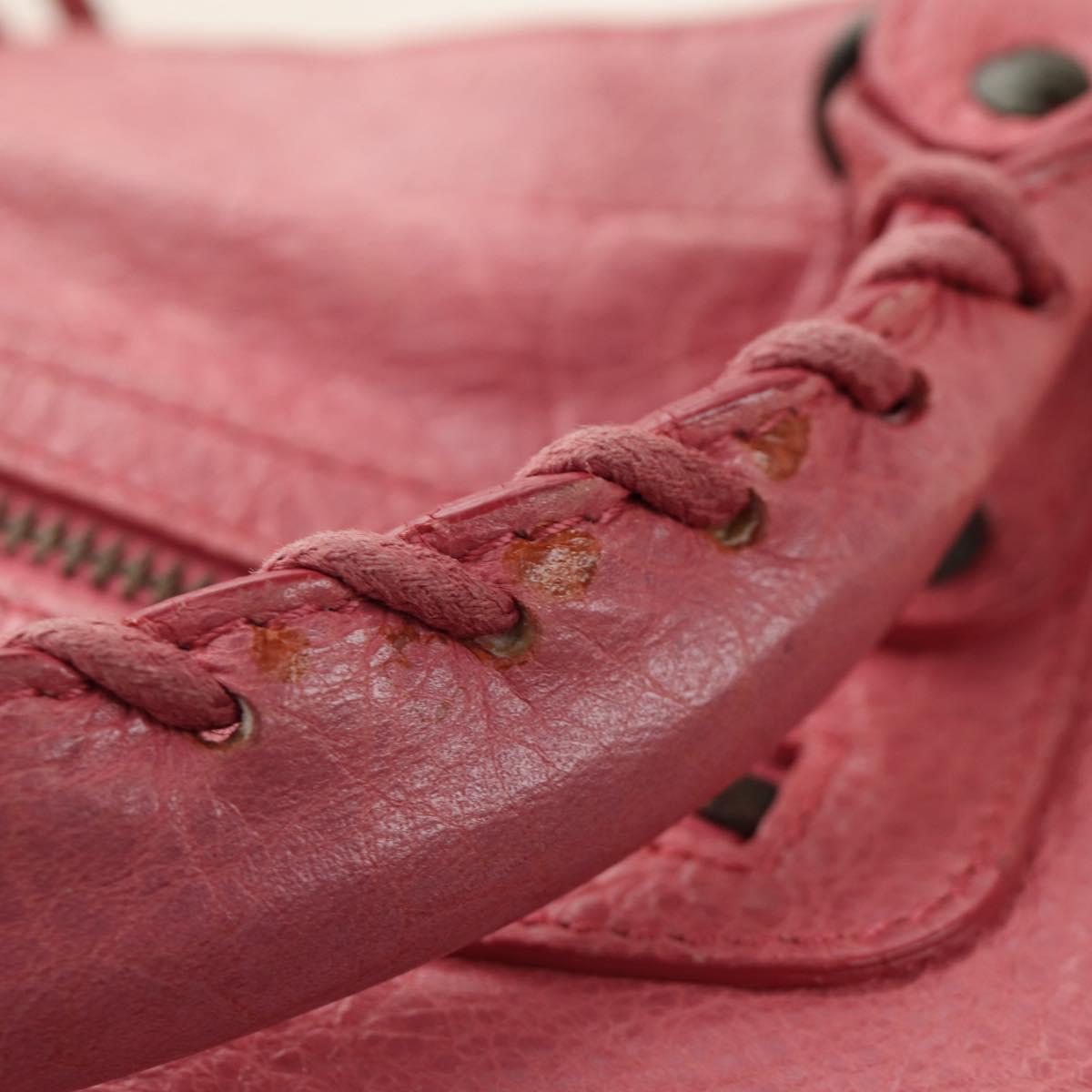 Balenciaga Pink City Motorcycle Bag