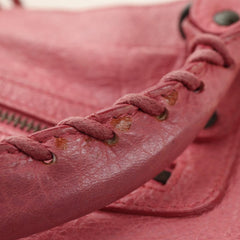 Balenciaga Pink City Motorcycle Bag