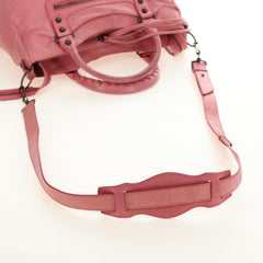 Balenciaga Pink City Motorcycle Bag