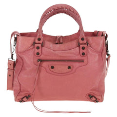 Balenciaga Pink City Motorcycle Bag