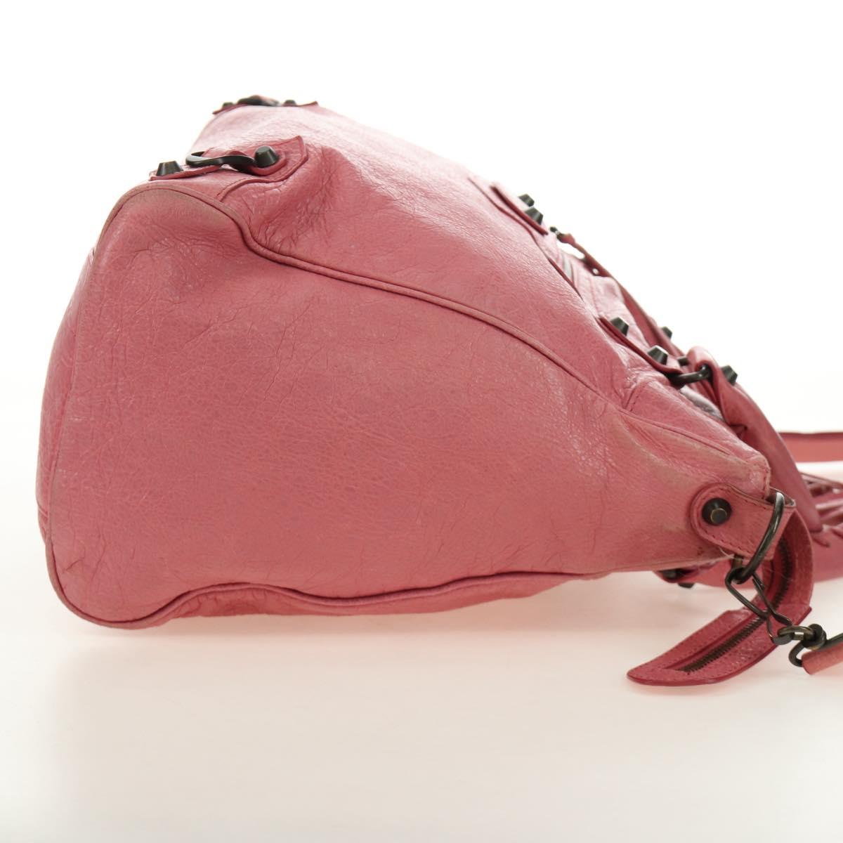 Balenciaga Pink City Motorcycle Bag