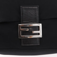 Fendi Black Neoprene Mamma Baguette