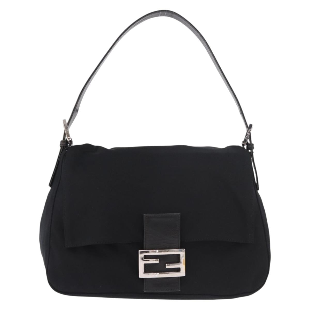 Fendi Black Neoprene Mamma Baguette