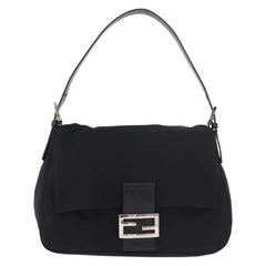 Fendi Black Neoprene Mamma Baguette
