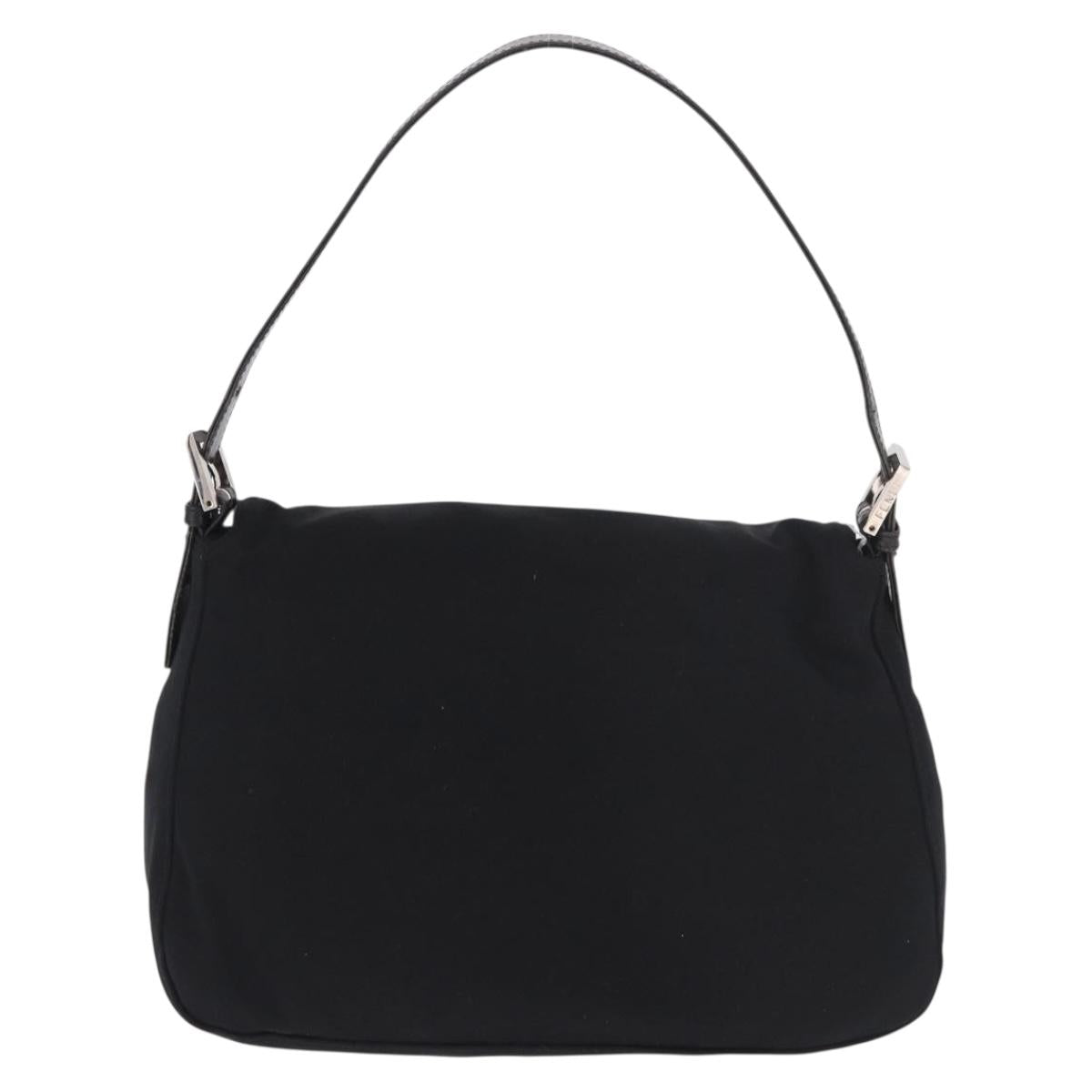 Fendi Black Neoprene Mamma Baguette