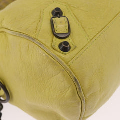 Balenciaga Yellow Classic City Leather Bag