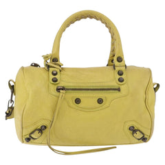 Balenciaga Yellow Classic City Leather Bag