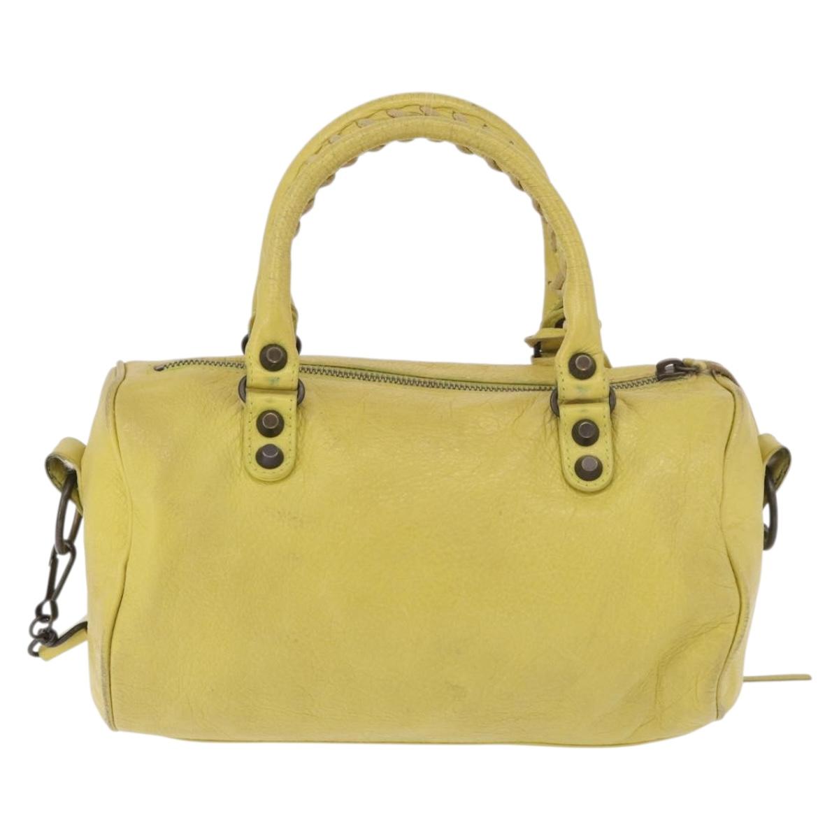 Balenciaga Yellow Classic City Leather Bag