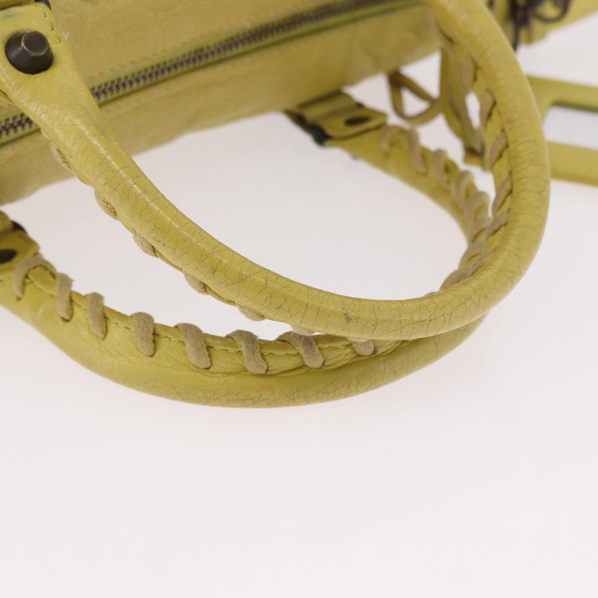 Balenciaga Yellow Classic City Leather Bag