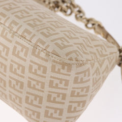 Fendi Zucchino Beige Canvas Chain Mamma Baguette