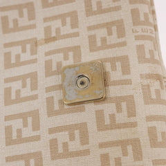Fendi Zucchino Beige Canvas Chain Mamma Baguette