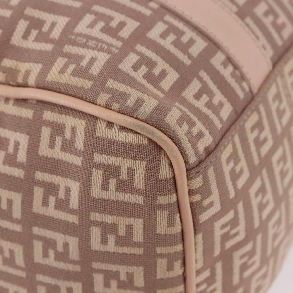 Fendi Pink Zucchino Canvas Forever Bauletto Mini Boston Bag