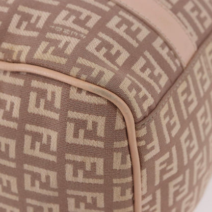 Fendi Pink Zucchino Canvas Forever Bauletto Mini Boston Bag