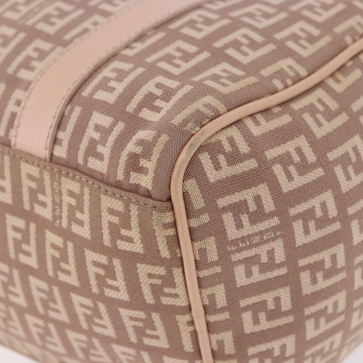 Fendi Pink Zucchino Canvas Forever Bauletto Mini Boston Bag