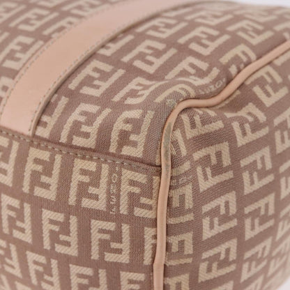 Fendi Pink Zucchino Canvas Forever Bauletto Mini Boston Bag