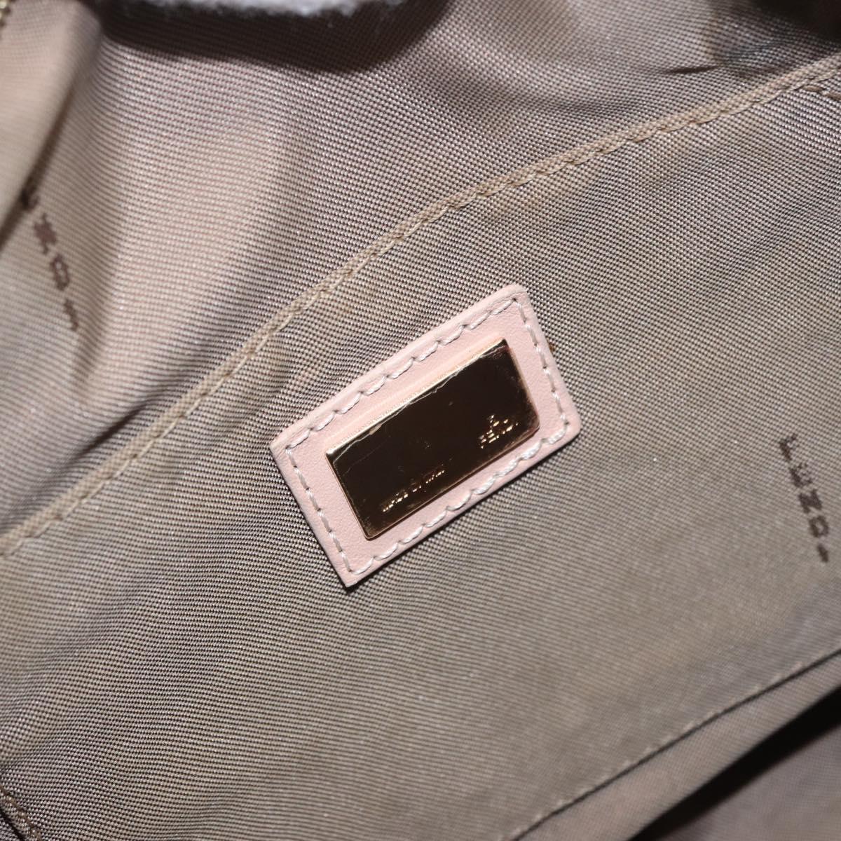 Fendi Pink Zucchino Canvas Forever Bauletto Mini Boston Bag