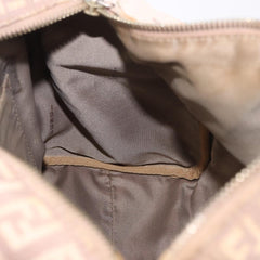 Fendi Pink Zucchino Canvas Forever Bauletto Mini Boston Bag