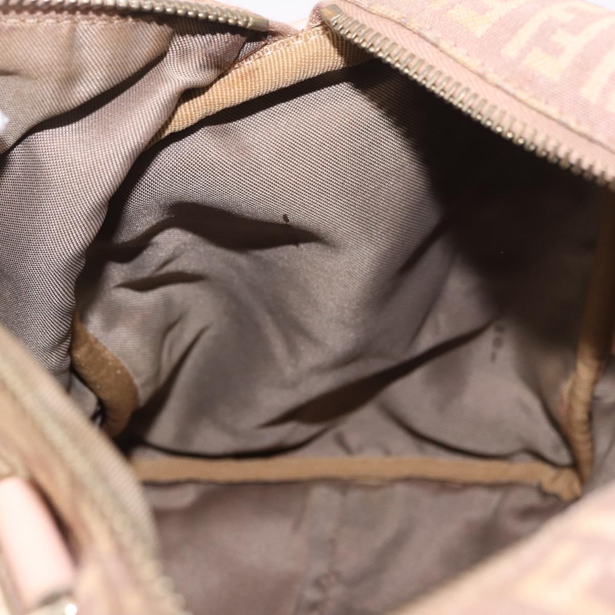 Fendi Pink Zucchino Canvas Forever Bauletto Mini Boston Bag