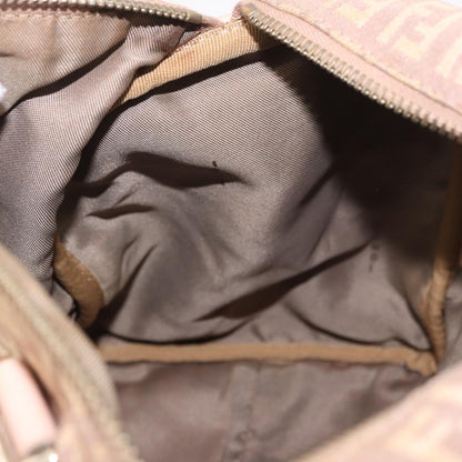 Fendi Pink Zucchino Canvas Forever Bauletto Mini Boston Bag
