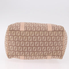 Fendi Pink Zucchino Canvas Forever Bauletto Mini Boston Bag