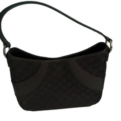 Gucci GG Canvas Black Shoulder Bag