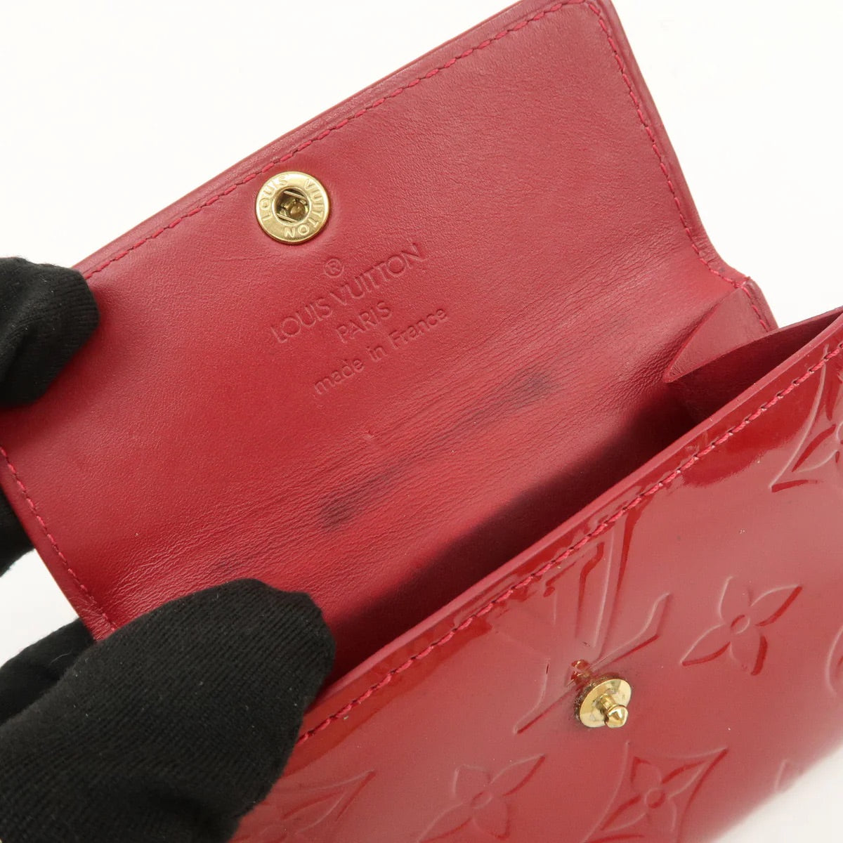 Louis Vuitton Vernis Red Wallet