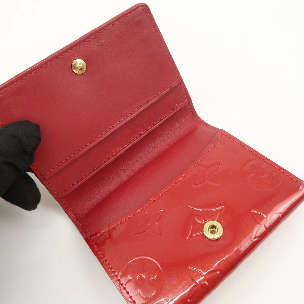Louis Vuitton Vernis Red Wallet