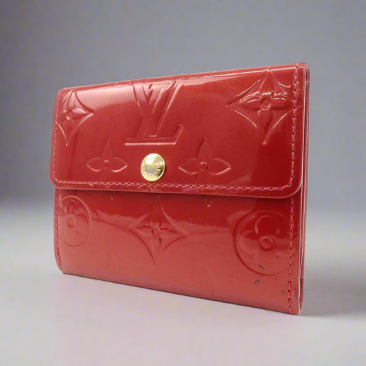 Louis Vuitton Vernis Red Wallet