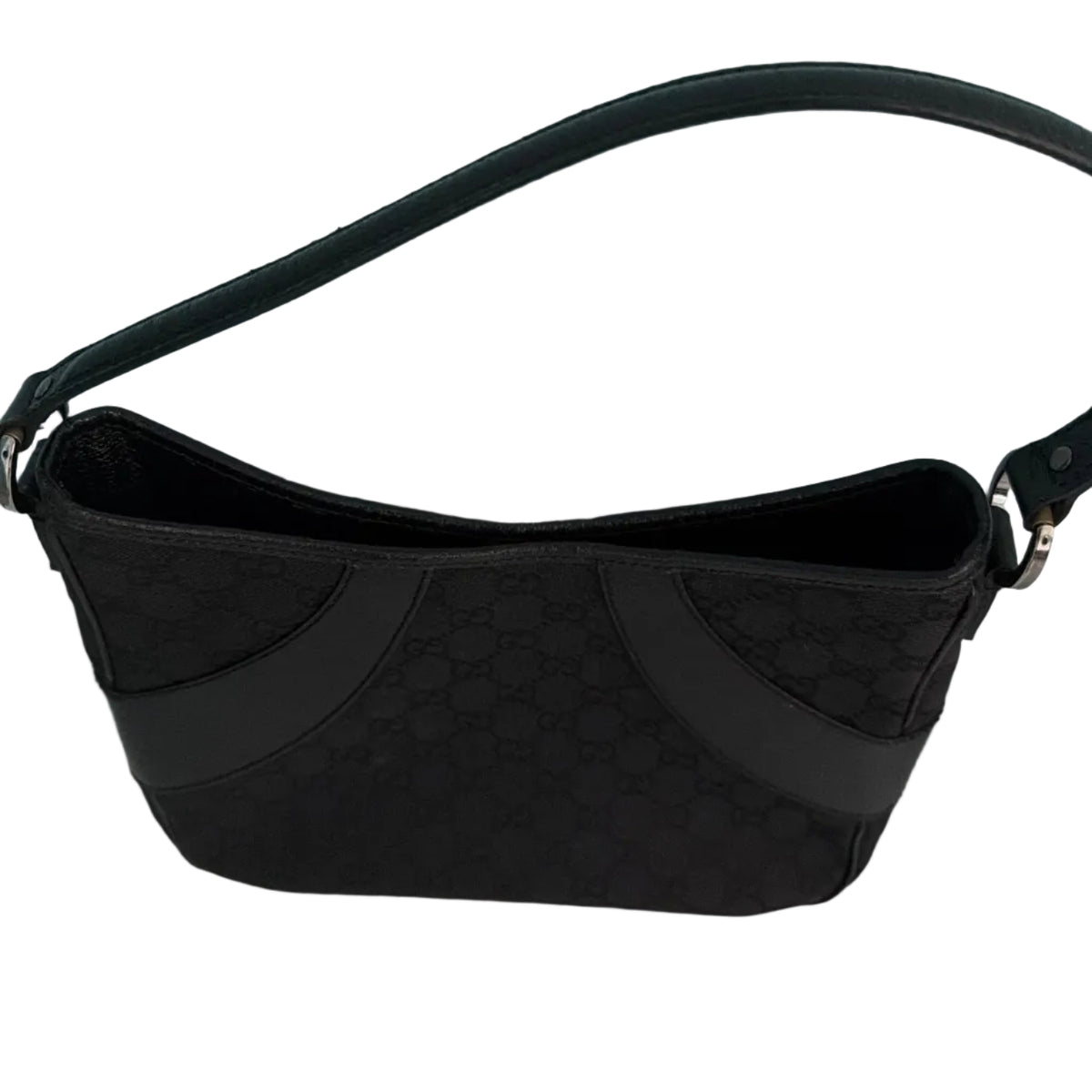 Gucci GG Canvas Black Shoulder Bag