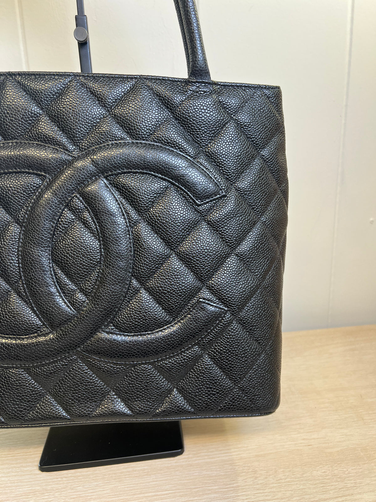 CHANEL Caviar Leather Tote Bag