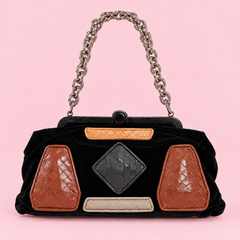 Bottega Veneta Rare Intrecciato Patchwork Chain Bag