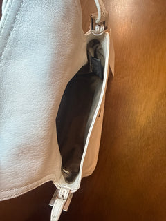 Fendi White Leather Mini Mamma Baguette Shoulder Bag