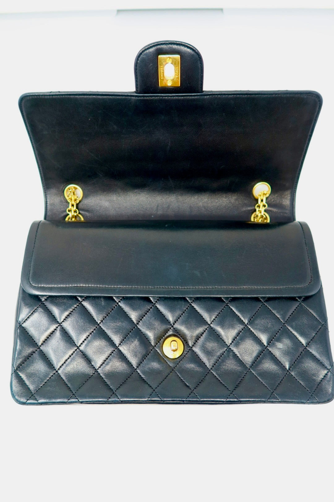 Chanel Classic Double Flap Black Matelassé Lambskin