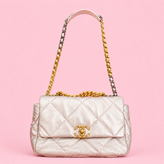 Chanel 22 Metallic Quilted Leather Shoulder Bag