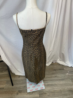 Fendi Leopard Print Midi Dress