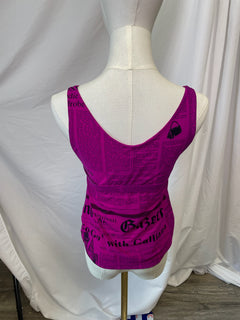 John Galliano Gazette Newspaper Print Buckle Top