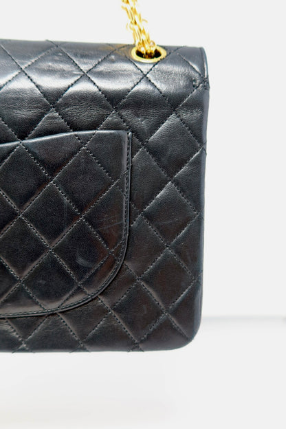 Chanel Classic Double Flap Black Matelassé Lambskin
