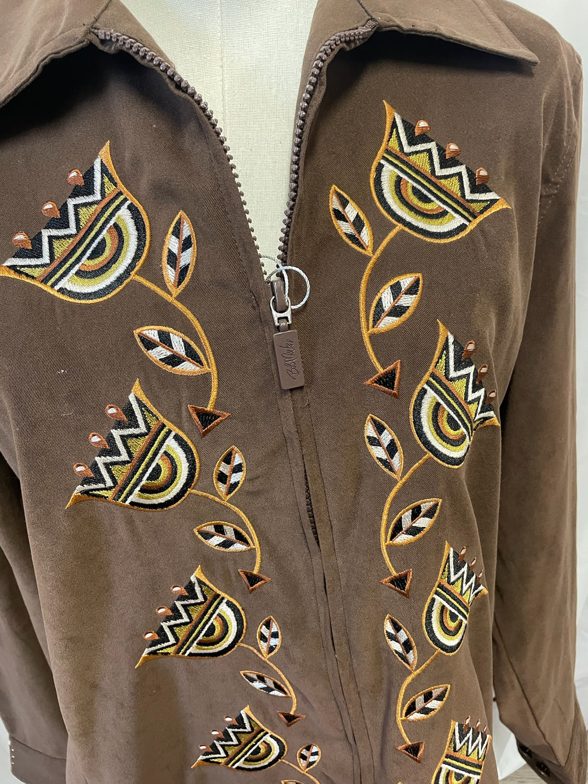 Bob Mackie Embroidered Jacket & Pants Set