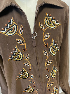 Bob Mackie Embroidered Jacket & Pants Set