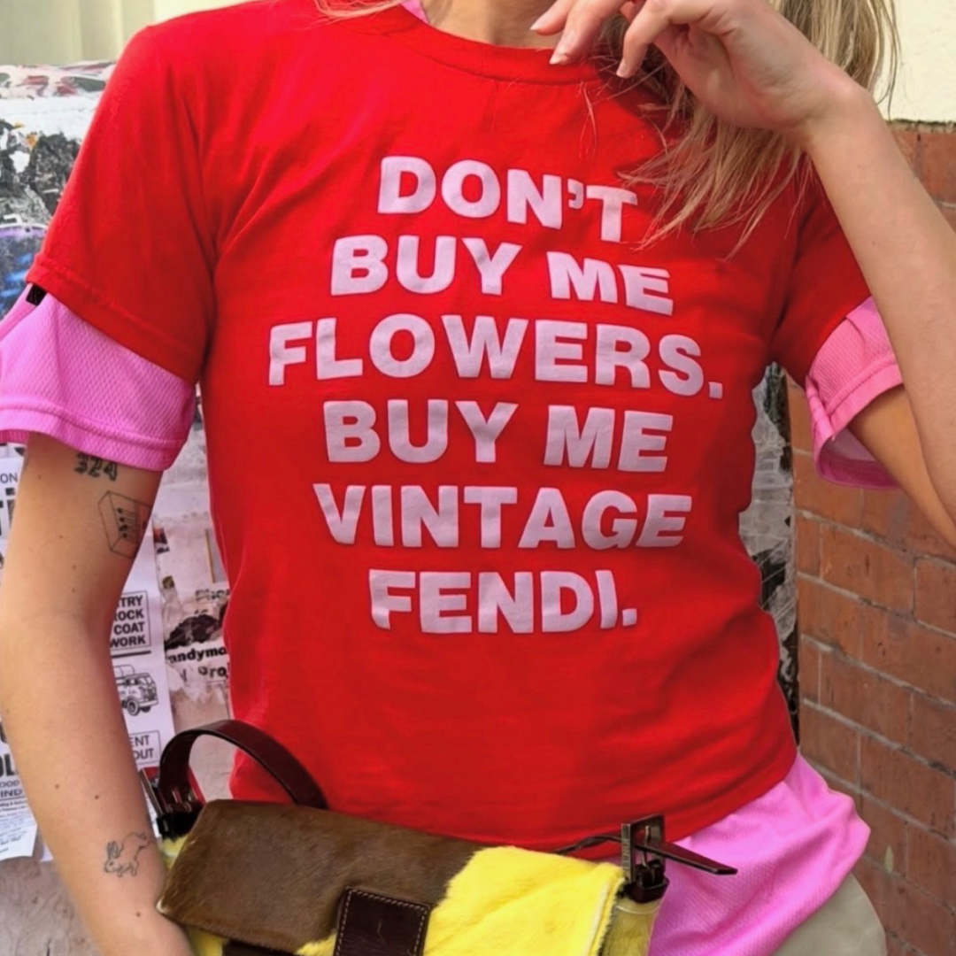 "Don't Buy Me Flowers" Baby Tee