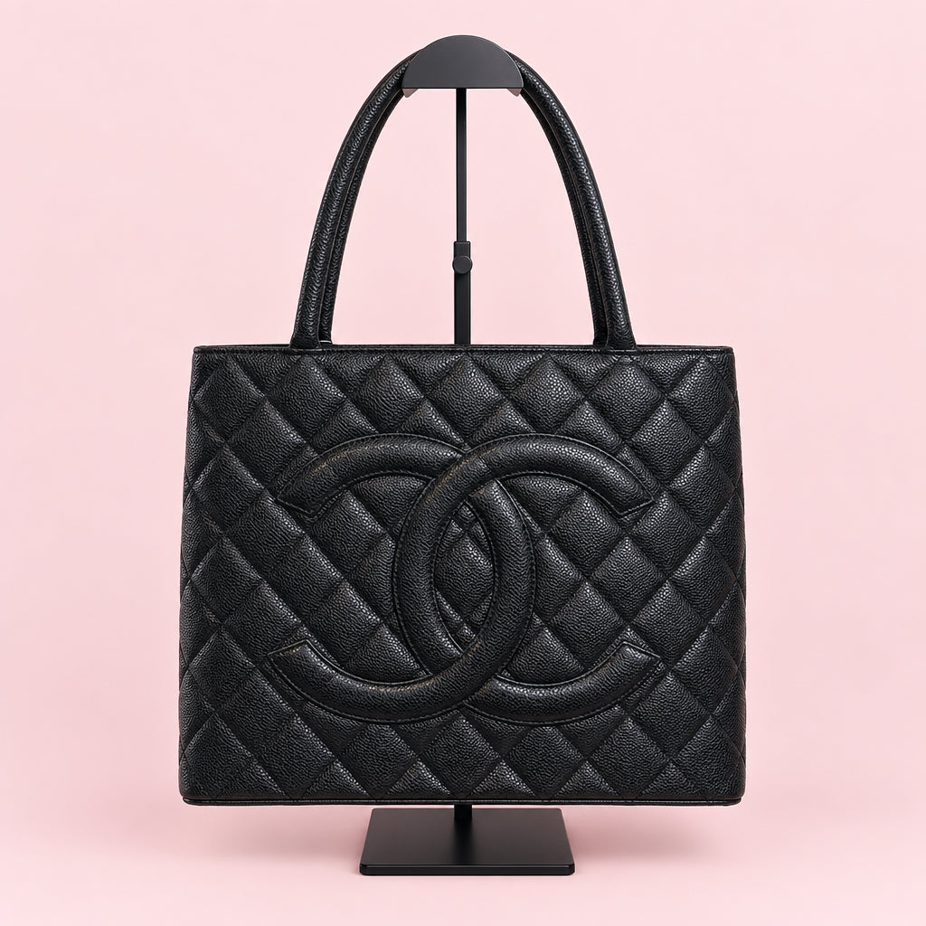 CHANEL Caviar Leather Tote Bag