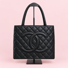 CHANEL Caviar Leather Tote Bag