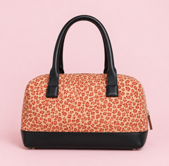 Bottega Veneta Leopard Print Nylon Hand Bag