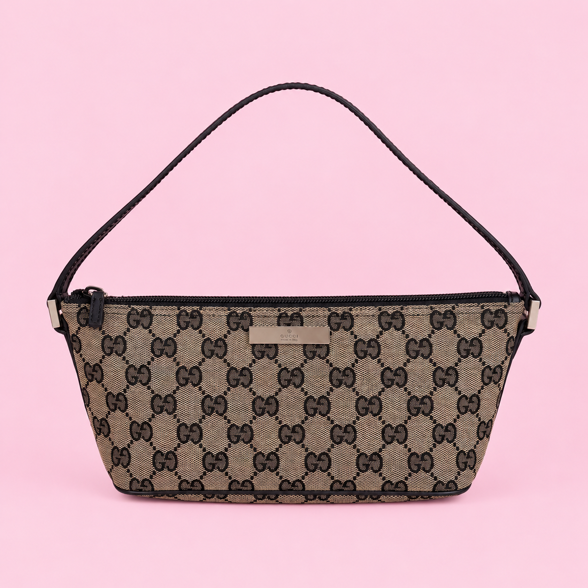 Gucci Monogram Boat Bag Pochette