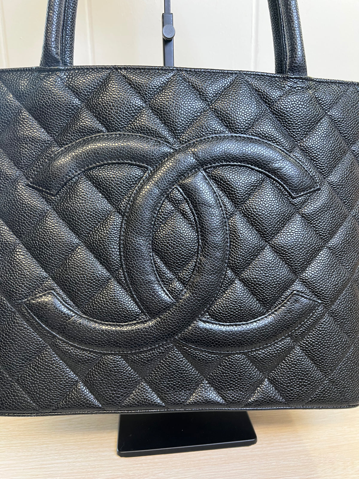 CHANEL Caviar Leather Tote Bag
