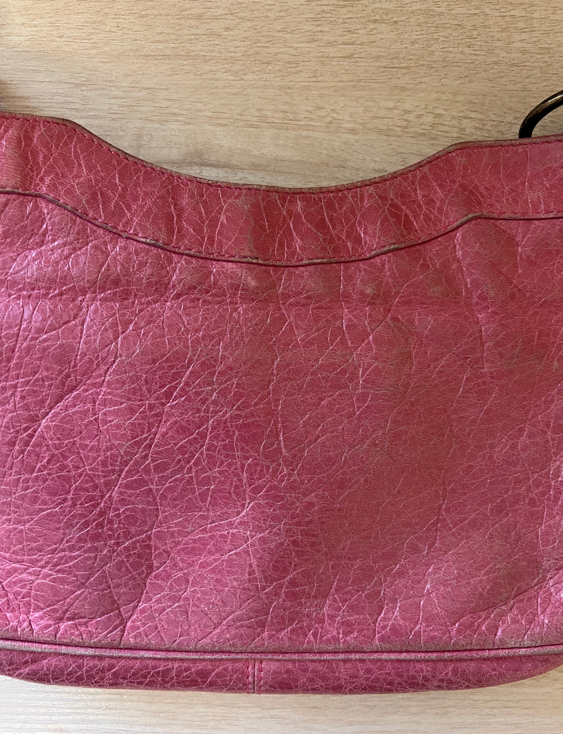 Balenciaga Pink Leather Classic Hip Crossbody Bag