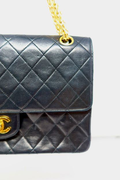 Chanel Classic Double Flap Black Matelassé Lambskin